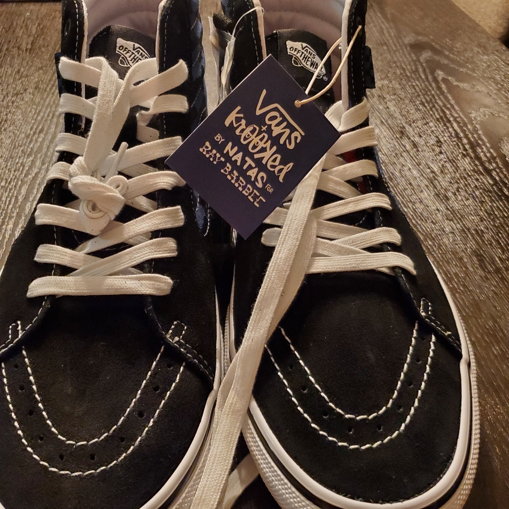 Vans + Krooked collab by Natas For Ray Barbee Sk8 High Skate Mens 11.5